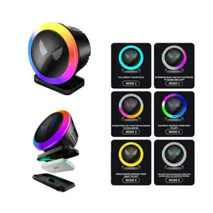 RGB Full-Color Speaker Aroma Diffuser Light with Smart Voice Pickup Display for DJ Booths Cars Desktops Parties and Home Theaters