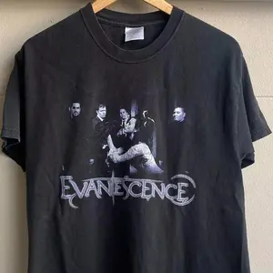 Evanescence Summer Tour 2004 Basic Black Reprint Short Sleeve T shirt S-5XL