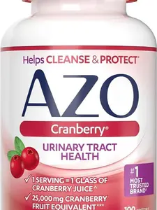 Cranberry Supplement, Made with Concentrated Whole Fruit Cranberry Powder to Help Cleanse and Protect the Urinary Tract*, Sugar Free Cranberry Pills, Non-GMO, 100 Softgels
