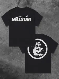 Edgy Flame Graphic T-Shirt, Trendy Streetwear Apparel, Men's Urban Aesthetic Top