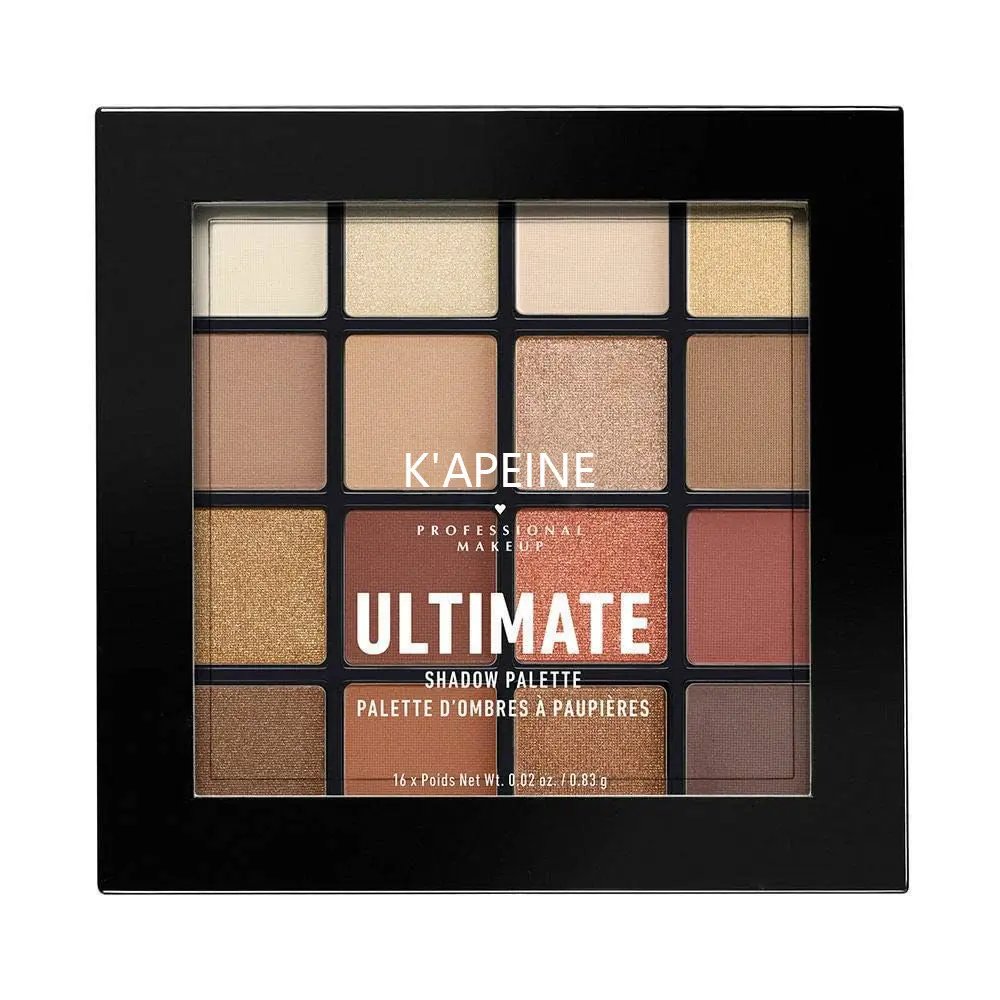 K'APEINE Ultimate Shadow Palette - 16 Ultra Pigmented Shades Matte Shimmer & Metallic Finishes for All Skin Tones - Makeup, Cosmetic