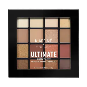 K'APEINE Ultimate Shadow Palette - 16 Ultra Pigmented Shades Matte Shimmer & Metallic Finishes for All Skin Tones - Makeup, Cosmetic