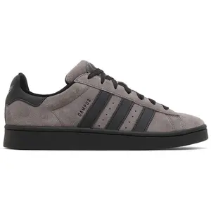 Adidas Campus 00s 'Charcoal Black' Men's Suede Athletic Sneaker with Iconic Stripes & Round Toe for All Seasons Casual Footwear