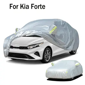 Car Cover, Car Care 190T Car Cover with Reflective Warning Strip, Sunproof, Dustproof Design & Anti-scratch Protect Car Cover for Kia Forte 2008-2025