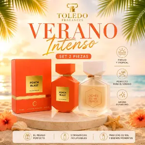 Set Verano Intenso 2 piezas Lychee by the Beach 100ml and Peach Blast 100ml Camara