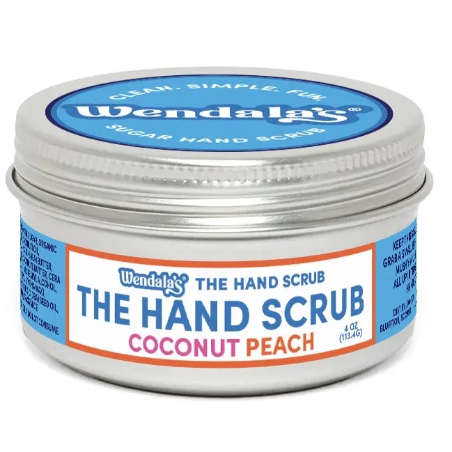 Wendala’s -Coconut Peach  Sugar Hand Scrub All Skin Types Hydrating Hydrating