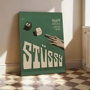 HypeBeast Room Decor Urban Wall Art Poster 8 Ball Stusy Cool Street Art Gift for Him Rolled Posters