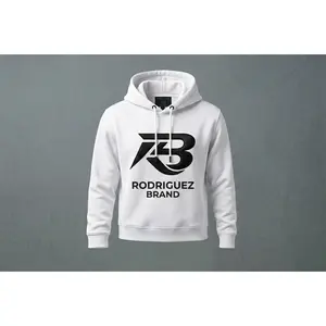 RODRIGUEZ BRAND Premium Hoodie — White & Black RB Edition