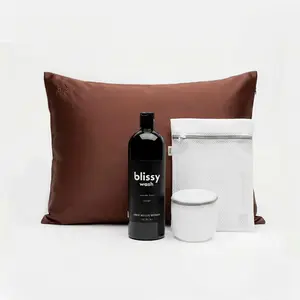 Blissy Silk Pillowcase + Detergent Bundle – Everything You Need for Better Hair, Skin & Sleep!