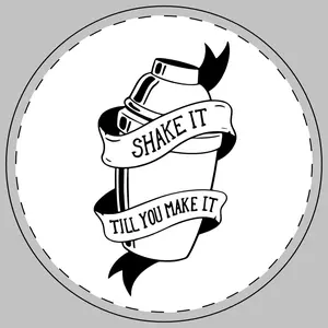SITYMI Ceramic Coaster | Shake it till you make it, Bar, Coasters, Home, Bar Decor, Home Decor, Bartender, Cute, Cocktail Coaster, Cocktails Round Tableware