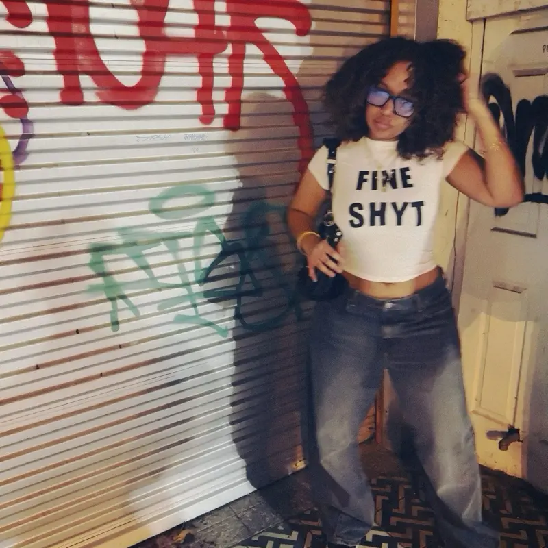 Women’s “FINE SHYT” Cropped Tee