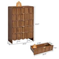 Walnut 5 Drawer