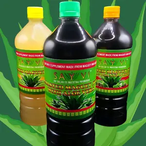 Sayvi Roasted Maguey Juice with Aloe Vera set of 3  - Natural Dietary Supplement for Health - 100% Pure Maguey & Aloe Vera Blend Jugo De Maguey Asado Con Sabila SAYVI