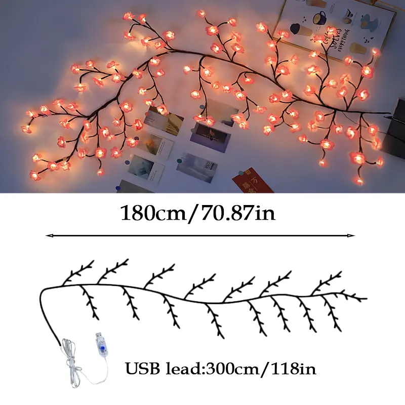 96-light cherry blossom vine lights