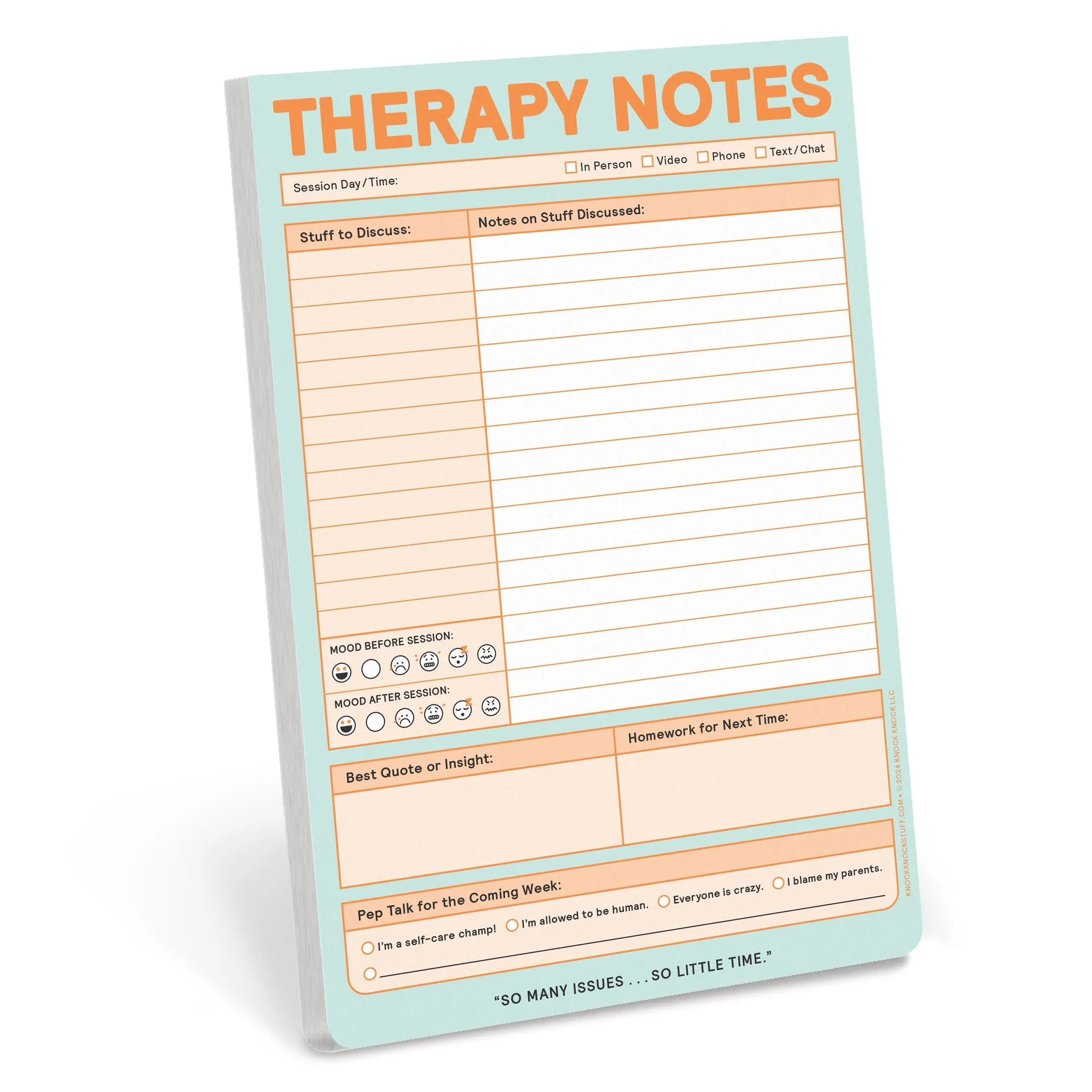 Therapy Notes Pad Therapy Notes Pad