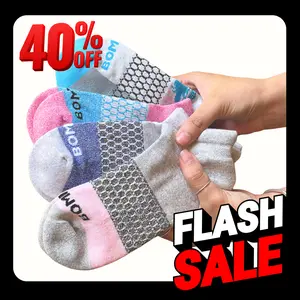 Pack 3,4,5,2 BBBee Better Women's Ankle Socks Breathable Compression Running Athletic Comfort Soft Cozy Fuzzy Winter Socks for Women Slouch Crew Flash Sale