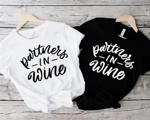 Partners in Wine Shirt, Wine Shirt, Couple Shirt, Funny Wine Shirt