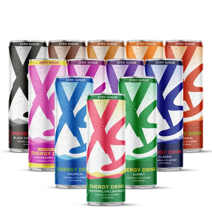 XS Energy Drink 12 oz – Variety Case | Sugar Free Energy Drinks | 12 Cans
