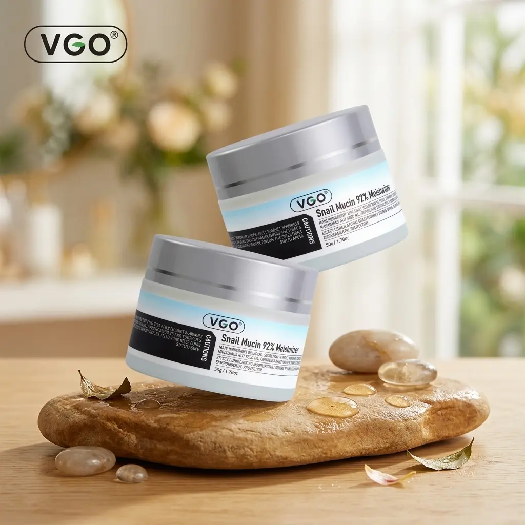 VGO 92% Snail Mucin Cream | Essential Daily Face Moisturizer for Dry & Combo Skin
