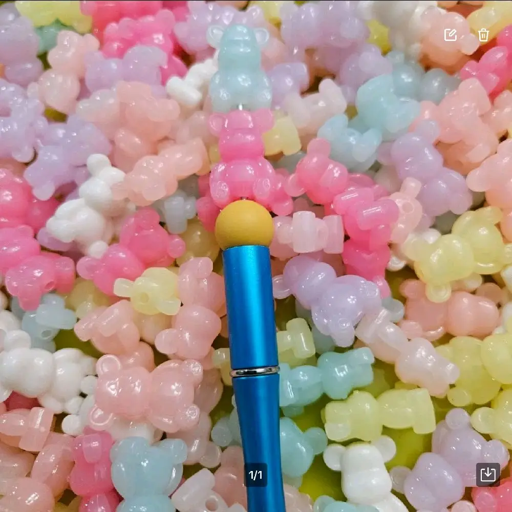 luminous beads for diy crafts for pens,jewelry projects, spacer beads made from clay, jelly,resin and acrylic. one stop shop for your glow idea's. pens,keychain, earrings, bracelets diy beaded pens. 10mm to 16mm 12mm mixed colors luminous halloween time.