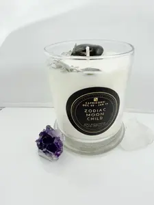 Capricorn – Mint and Eucalyptus Crystal Candle