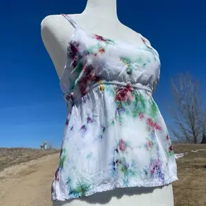 Sour Patch Kid • Ice Dyed Babydoll Tank •  Denim ShortsSunDial Designs