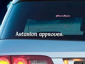 Astarion Approves Baldur's Gate 3 Vinyl Decal Sticker
