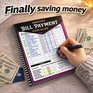 Save Money Budget Planner 48 Months Expense Tracker Monthly Bill Organizer Weekly Finance Notebook Purple