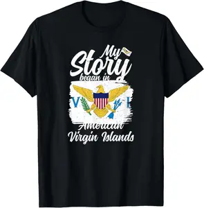 100% Cotton American Virgin Islands T-Shirt