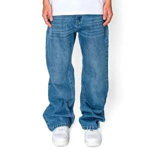 VICTORIOUS Super Wide Bottom Baggy Jeans - Menswear Y2K Jeans
