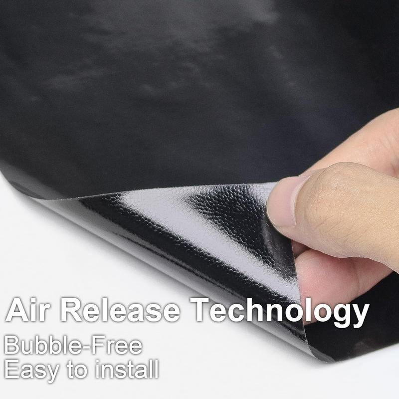 Gloss Vinyl Wrap 1ft x 5ft, Car Wrap Vinyl Roll Tool Kit with Bubble Free Air Release Technology, Automotive Blackout Film for Motos Cars Interior Exterior