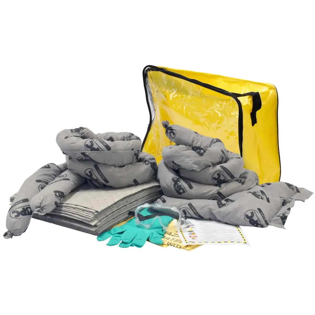 SPC 655-SKA-CFB Emergency Response Portable Spill Kit with Accessories, Shoulder Bag, Absorbents for Camping Facility Needs - Allwik