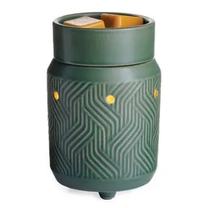 JADE MIDSIZE ILLUMINATION Wax Warmer Decor Fragrance Porcelain Switch Removable Ornaments Scent Scented