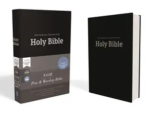 NASB, Pew and Worship Bible, Hardcover, Black, 1995 Text, Comfort Print by Zondervan [Hardback Book]