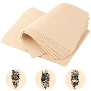 5 Pcs Blank Tattoo Skin Practice, Fake Skin Double Sides 8x6in Tattooing Microblading Eyebrow Practice Skin Kit Tattoo Supplies for Tattoo Beginners and Experienced Tattoo Artists (5pcs)