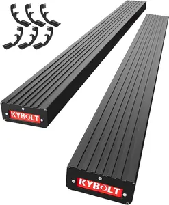 GARVEE Running Boards [6.5 Inches] Compatible with 2019-2024 Chevrolet Silverado/GMC Sierra 1500, 2020-2024 Silverado/Sierra 2500HD 3500HD Double/Extended Cab Aluminum Side Steps Nerf Bars