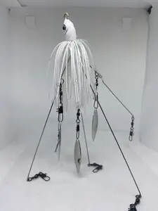 A-Rig Ultimate Alabama Rig - 5 Wires & 3 Blades - Lightweight 1/2oz Design - Strong Durability for Heavy Use - Fishing Gear