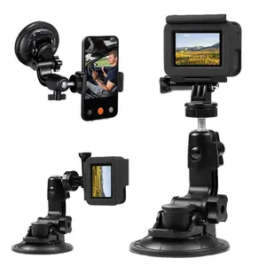 360 Rotating Phone Holder, Suction Cup Car Phone Holder, Adjustable Car Phone Mount for Dashboard, Bathroom Wall, Window, Smooth Surface, Cell Phone Car Mount