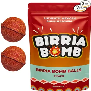 Birria Bombs 2-Pack Authentic Mexican Seasoning - Spice Mix for Tacos, Stews, Quesabirrias, Nachos, Burritos & Pressure Cookers & Stove Top Flavor