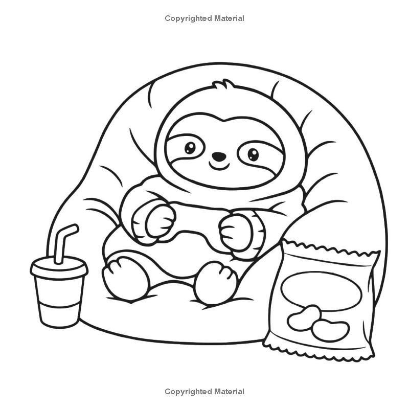 Cute Animals Bold and Easy Coloring Book: for Kids, Teens & Adults Featuring 50 Funny & Cozy Animal Designs with Axolotl, Capybara and More (Cozy & Easy Coloring)