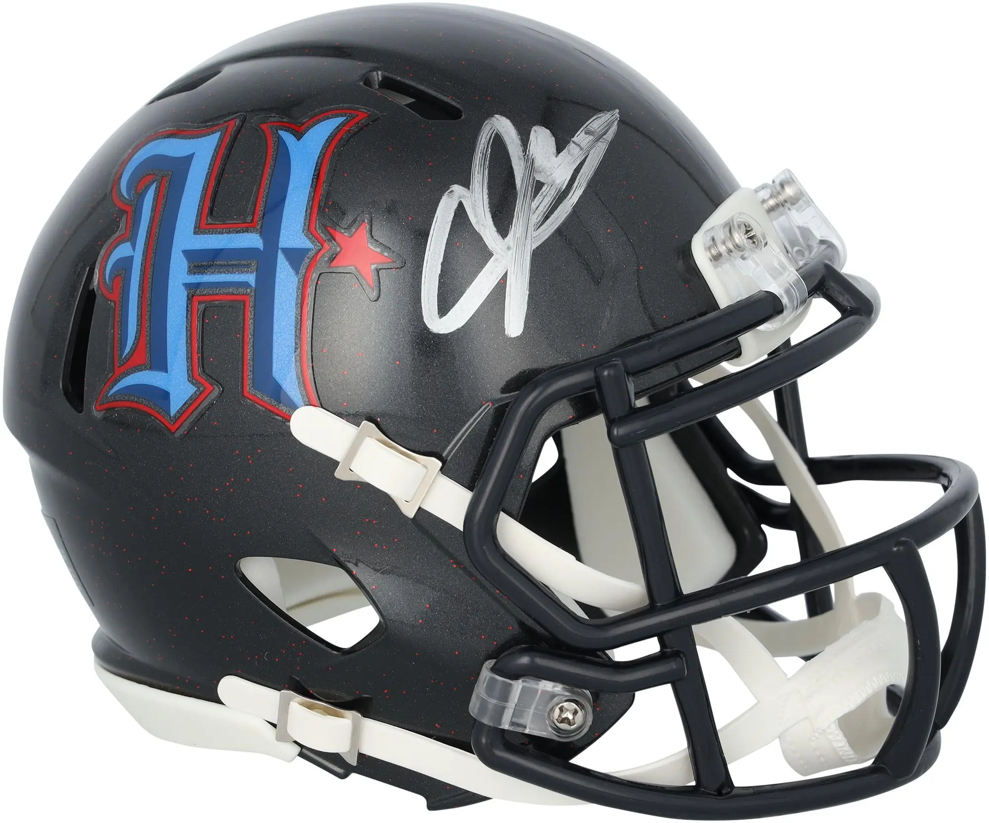 Andre Johnson Houston Texans Autographed Riddell H-Town Alternate Speed Mini Helmet - Fanatics Authentic Certified