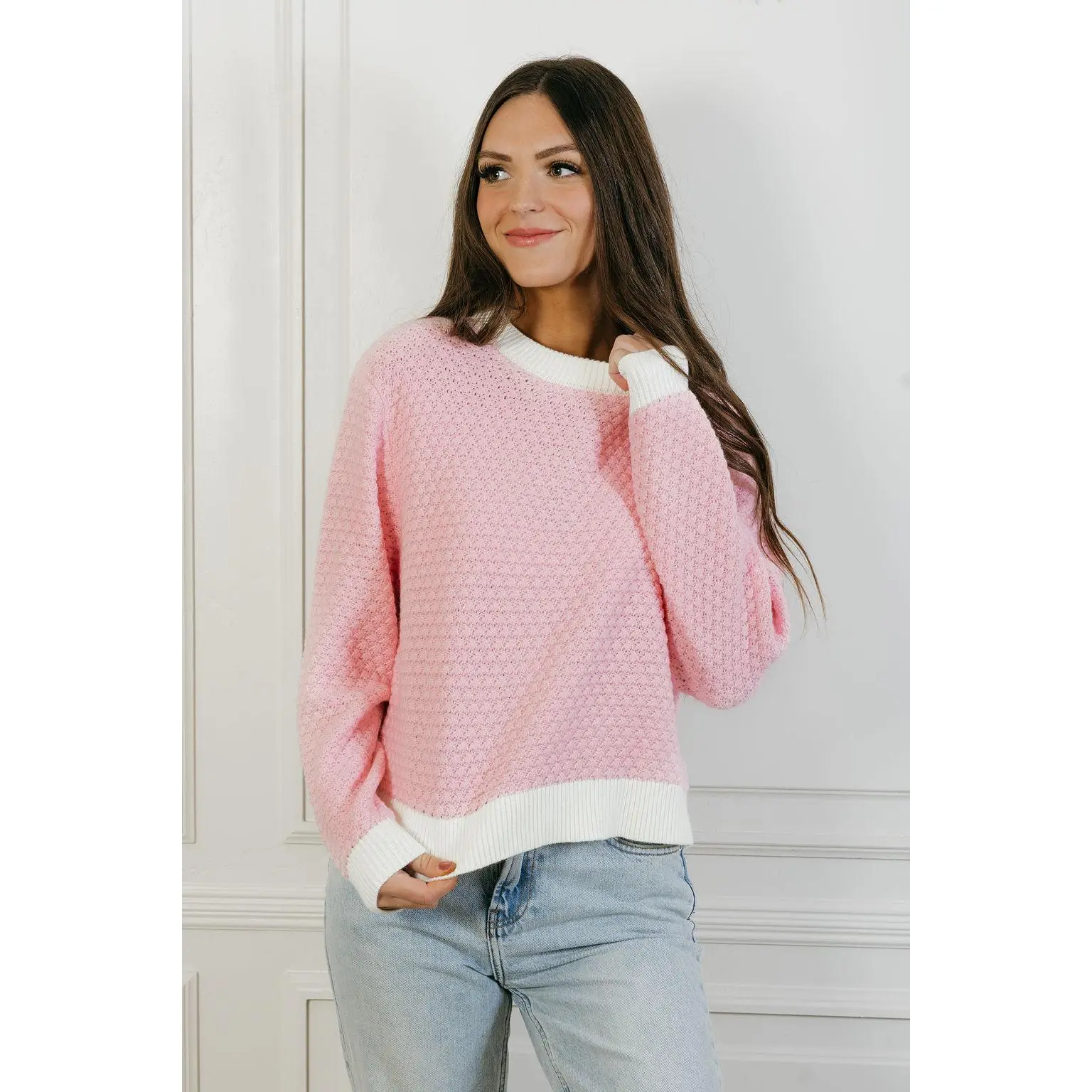 Paulette Sweater-Pink