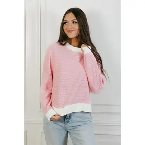 Paulette Sweater-Pink