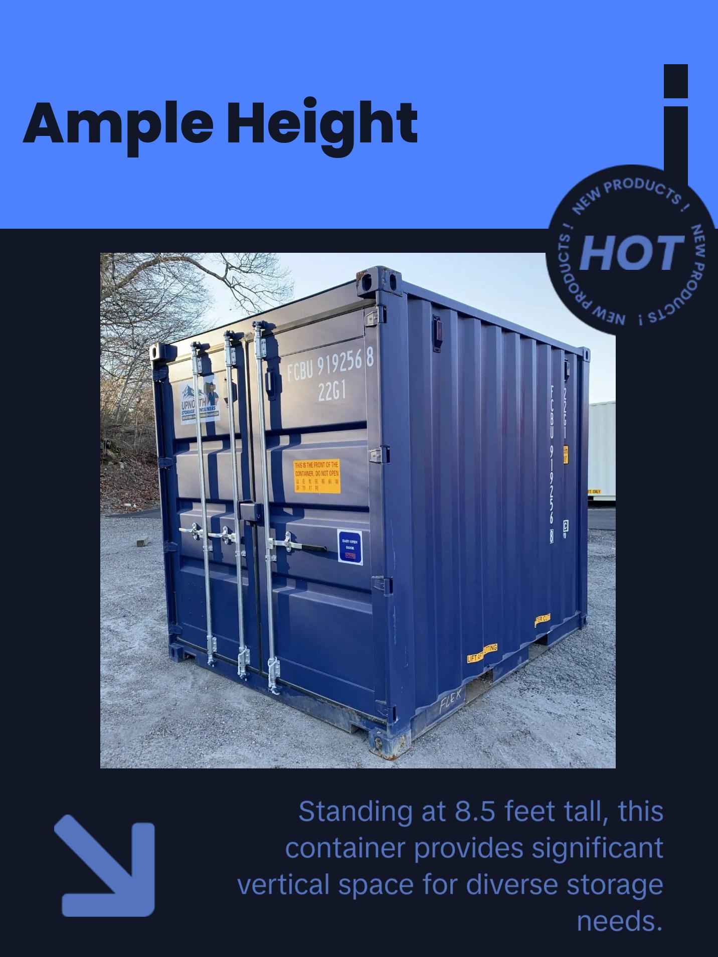 10ft Storage Container with Lock Box