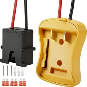1 PC For Dewalt 20V Battery To Power Wheel Adapter Kit, 12AWG Wire & Fuse Included, Stable Power Converter For DIY RC Cars & Ride-On Electric Vehicle Mods