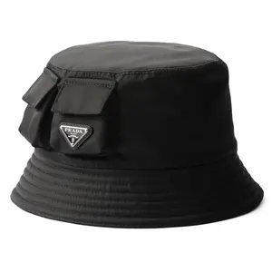 Prada Re-Nylon Cargo Bucket Hat Black