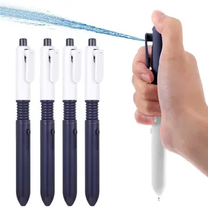 2 In 1 Funny Prank Retractable Water Spray Pen, Kids Toy for Pranks Tricks, Supports Writing and Spraying, Blue, 4pcs