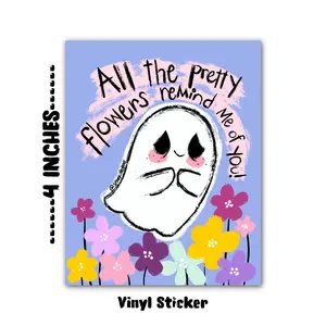 Spring Ghost 4” Vinyl Sticker