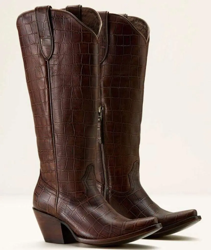 WOMEN’S CASANOVA LUXE ESPRESSO CROC PRINT 10061831