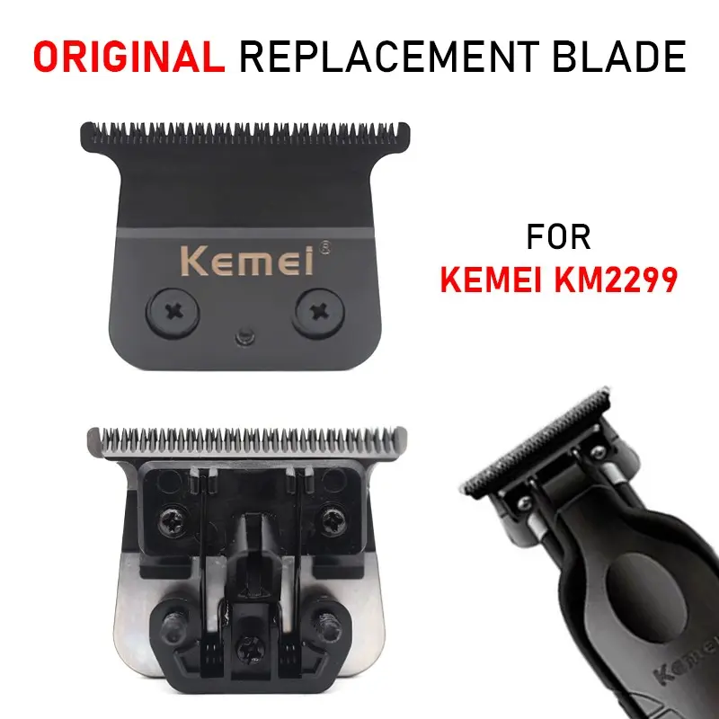 Original Replacement Barber Steel Blade for Kemei KM-2299 Clipper Professional Hair Trimmer Cutting Knife Head Parts Accessories
